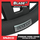 Sparco Steering Wheel Cover SPS142BK-MX 38cm Diameter (Black with Metal Silver)