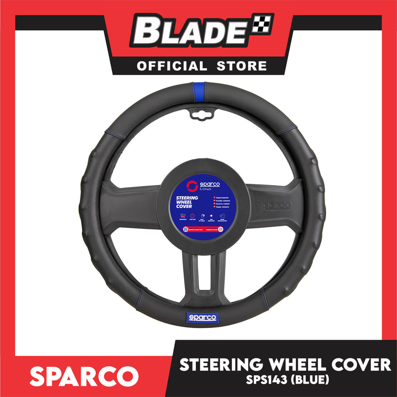 Sparco Steering Wheel Cover SPS143 37-39cm Diameter (Blue)