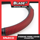 Sparco Steering Wheel Cover SPS150RD 37-39cm Diameter (Black/Red)