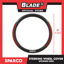 Sparco Steering Wheel Cover SPS150RD 37-39cm Diameter (Black/Red)