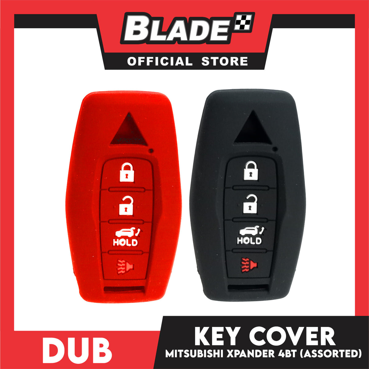 Dub Car Key Cover 4 Button Mitsubishi Xpander (Assorted Color)