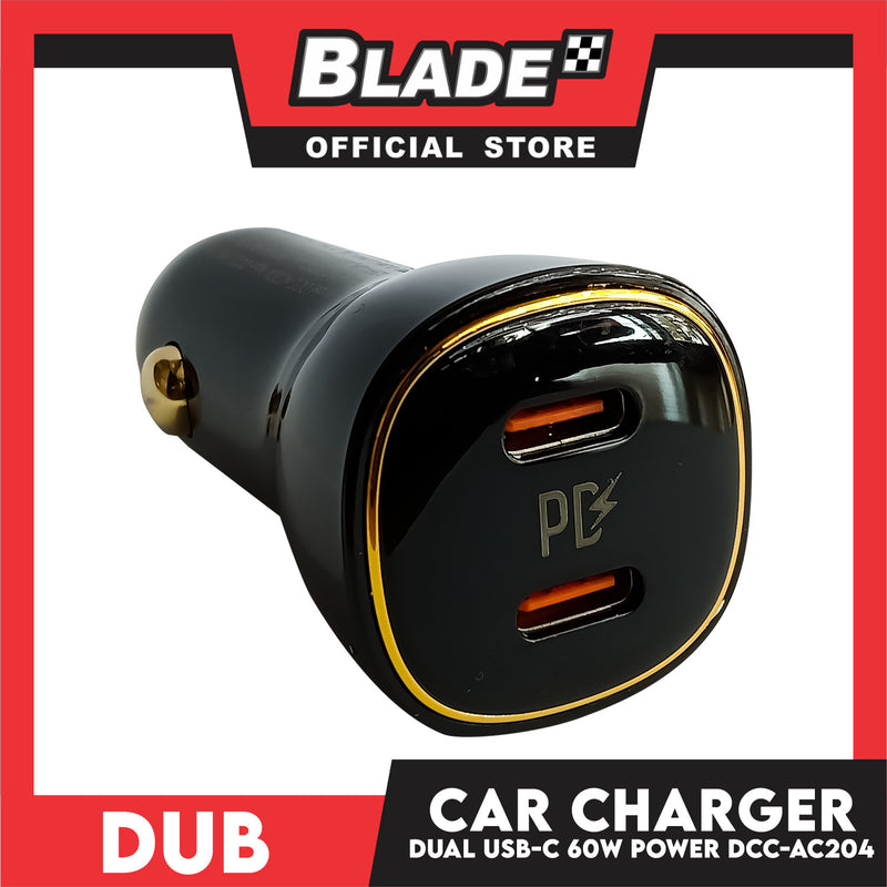Dub Dual USB-C Car Charger 60W DCC-AC204