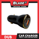 Dub Type-A + Type-C Car Charger 60W DCC-AC203