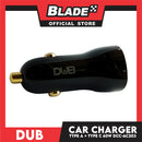 Dub Type-A + Type-C Car Charger 60W DCC-AC203