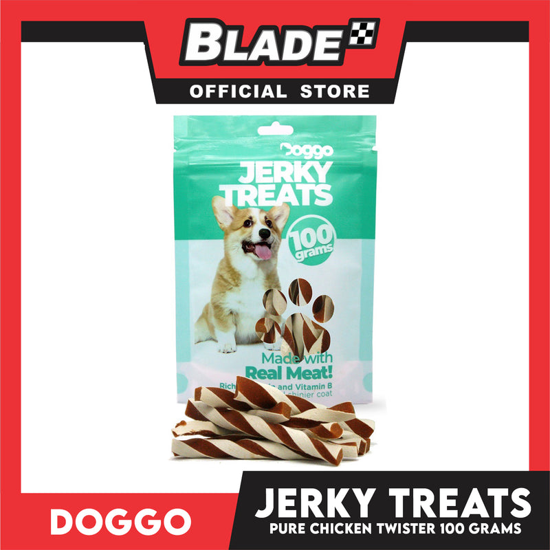 Doggo Dog Jerky Treats 100grams (Pure Chicken Twister) Treats for Your Dog