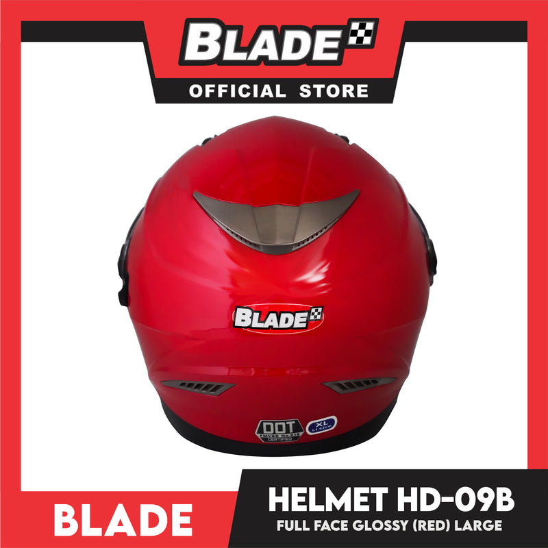 Blade Helmet Full Face HD-09B Red Glossy (Large)