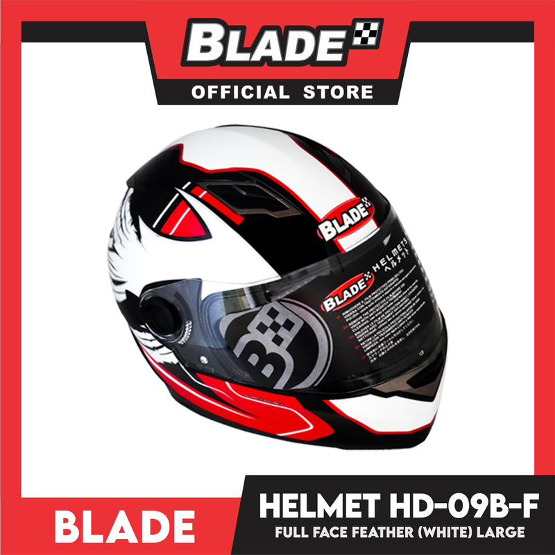 feather motorcycle helmet Blade Helmet Full Face HD-09B-F Graphic Feather (Large) – blade.ph