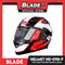 Blade Helmet Full Face HD-09B-F Graphic Feather (Large)