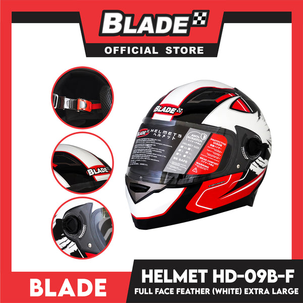 Blade Helmet Full Face HD-09B-F Graphic Feather (Extra Large)