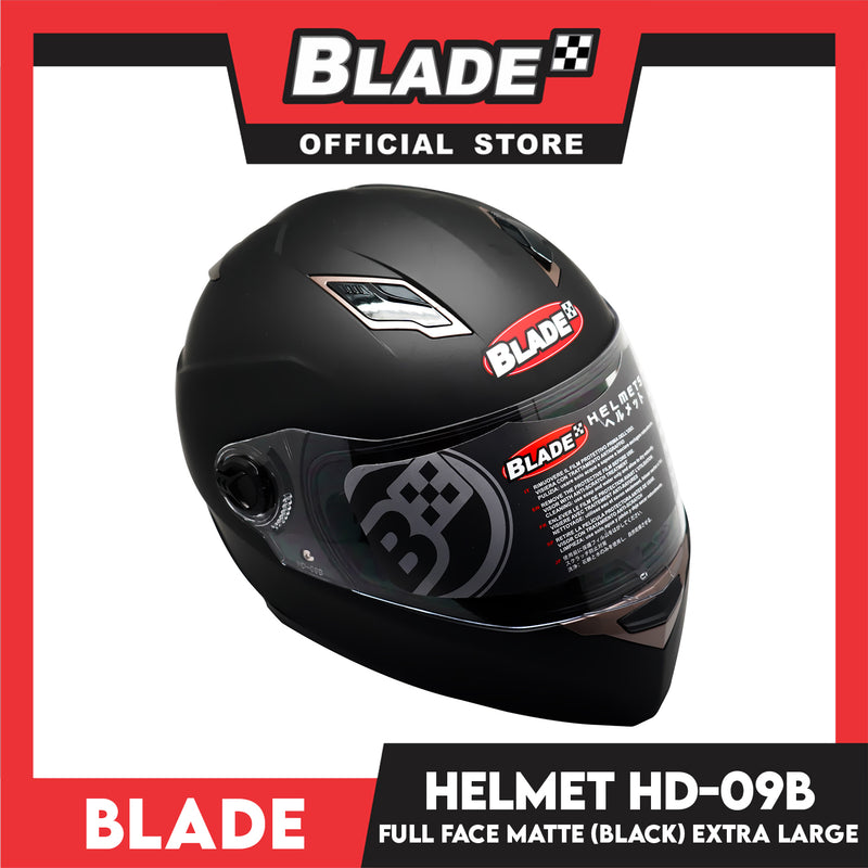 Blade Helmet Full Face HD-09B Black Matte (Extra Large)