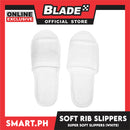 Disposable Soft Rib Slipper (White) Used for Home, Hotel and Spa