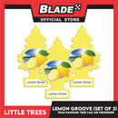 Little Trees Car Air Freshener U3S-32094 Lemon Groove (Set of 3) Hanging Tree Provides Long Lasting
