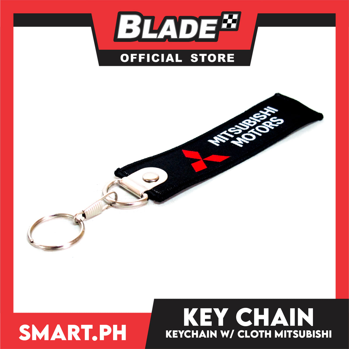 Blade Keychain Cloth Tag Mitsubishi Motors