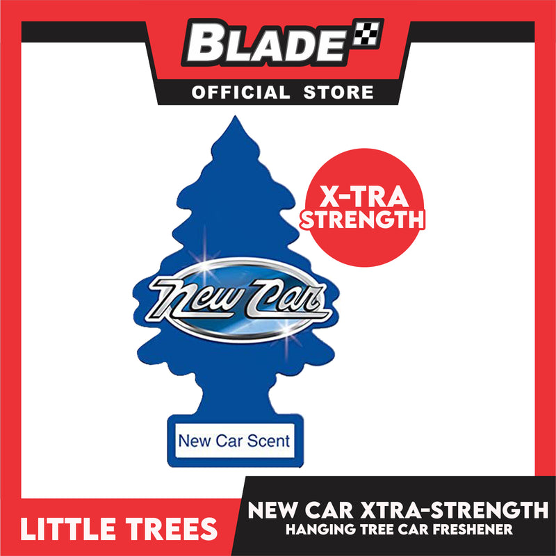 Little Trees Car Air Freshener X-tra Strength 10689 (New Car Scent) Hanging Tree Provides Long Lasting Scent