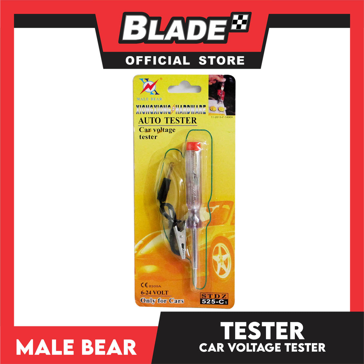 Male Bear Car Voltage Tester STDZ 525-C1