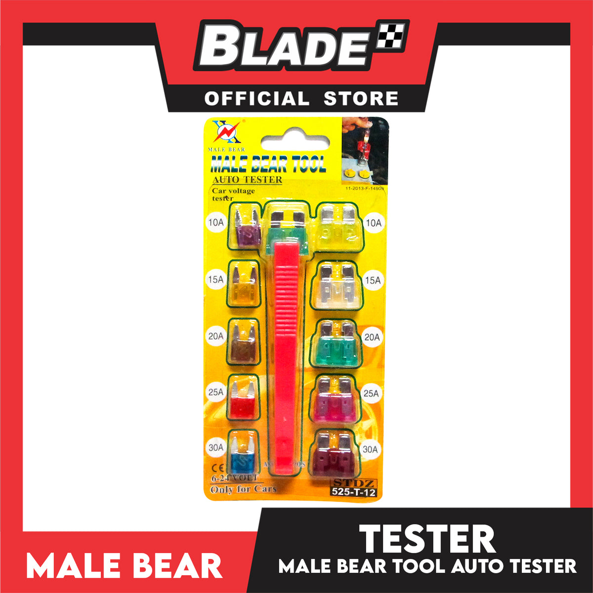 Male Bear Car Voltage Tester STDZ 525-T12