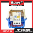 Petto Ai Dog Pet Carrier Crate (Blue) Pet Travel Carrier Animal Box