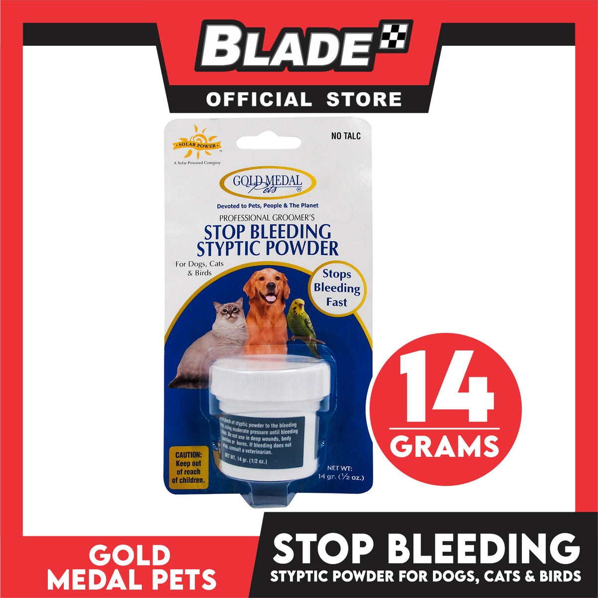 Cardinal Gold Medal Pets Stop Bleeding Powder 14g