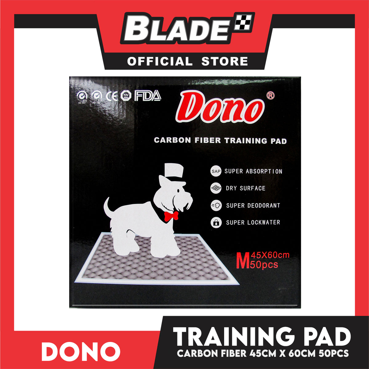Dono Carbon Fiber Training Pad Medium (50pcs) 45cm x 60cm