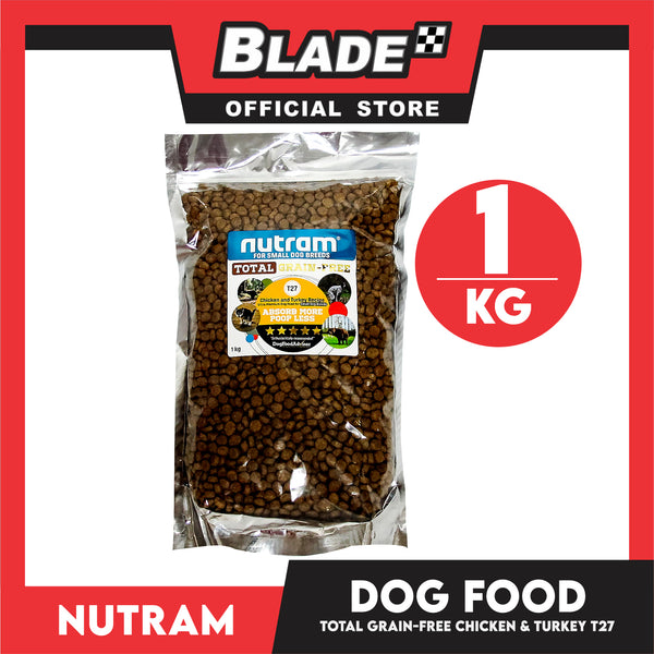 Nutram T27 Total Grain-Free Chicken and Turkey 1kg Dog Food