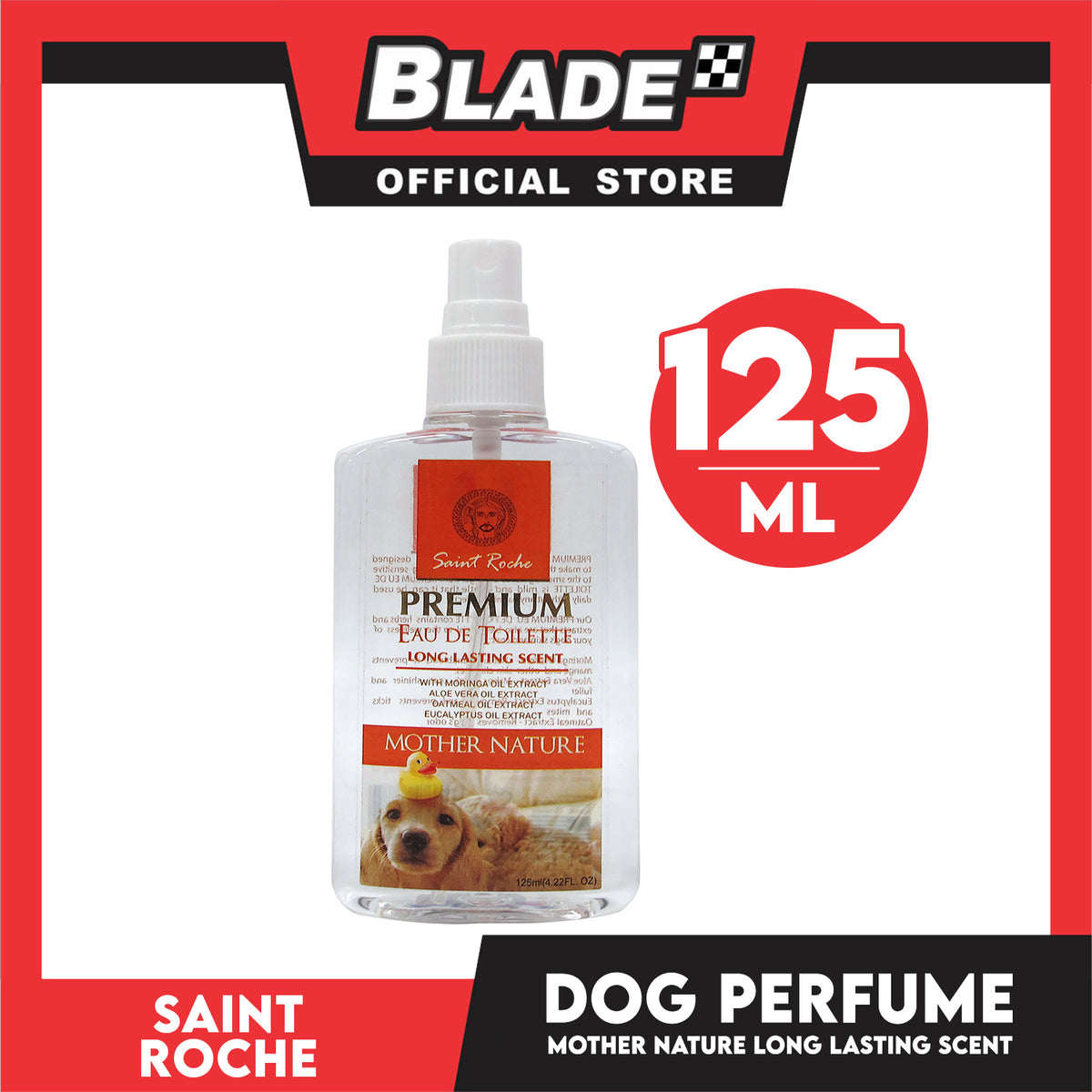 Saint Roche Premium Eu De Toilette Scent (Mother Nature) 125ml Perfume for Your Dogs