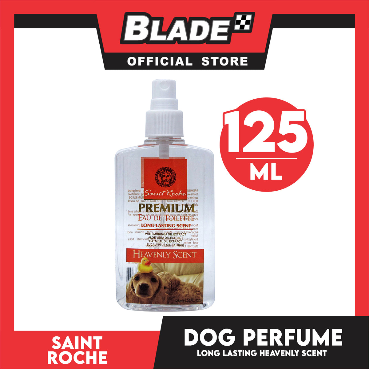 Saint Roche Premium Eu De Toilette Scent (Heavenly Scent) 125ml Perfume for Your Dogs