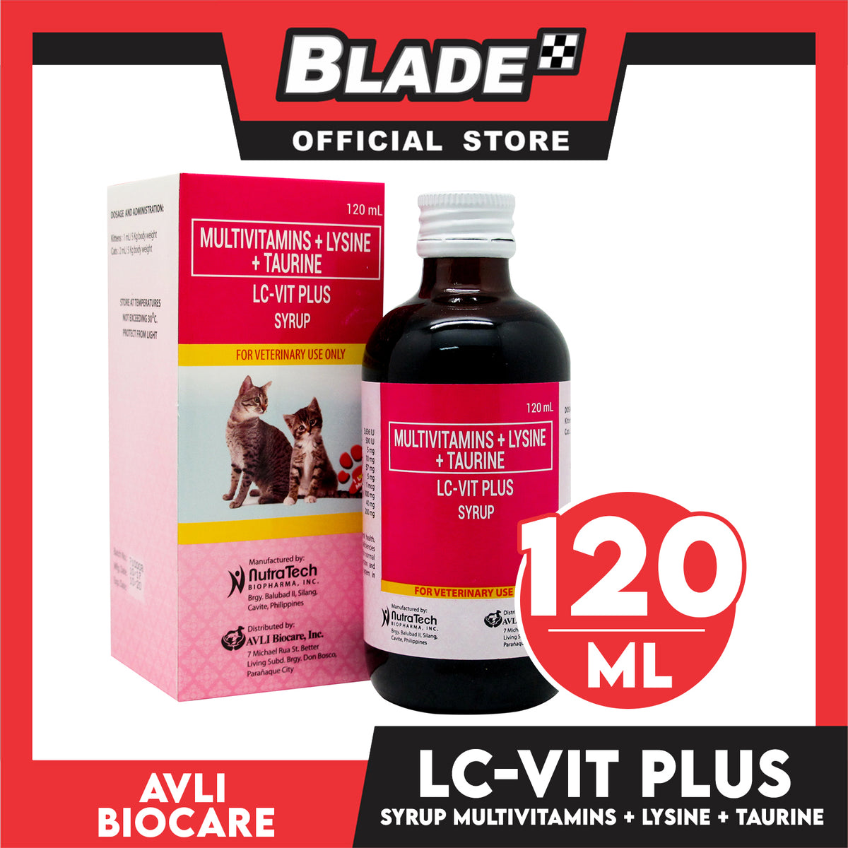 Lc-Vit Plus Syrup Multivitamins + Lysine + Taurine 120ml