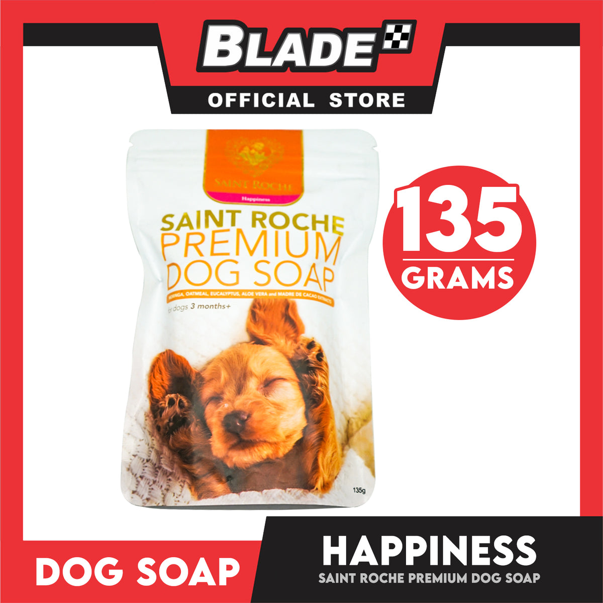 Saint Roche Premium Organic Soap (Happiness Scent) 135g Dog Soap