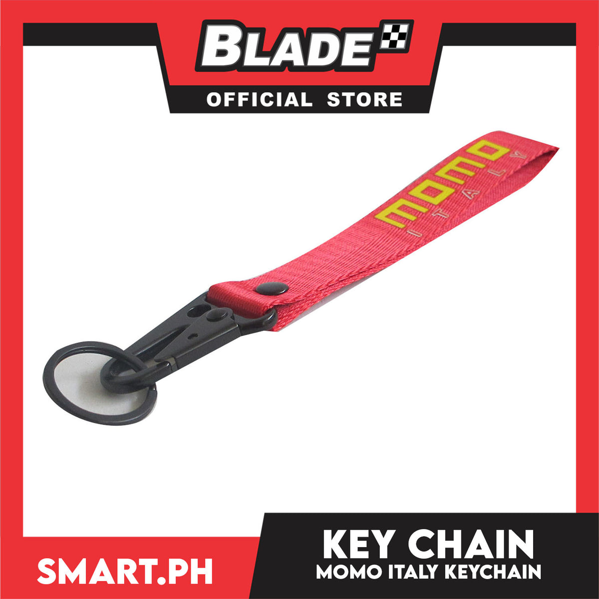 Blade Fabric Keychain Momo Italy (Red)