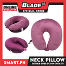 Gifts Travel Neck Pillow Double Sided with Microbead Filling (Assorted Colors)