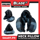 Gifts Neck Pillow With Hood 2 Sides Cotton (Assorted Color)