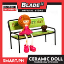 Gifts Ceramic Doll With Bench MB615B (Assorted Designs and Colors)