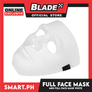 Gifts Fashion Cosplay Full Mask, Plain White Color 25cm