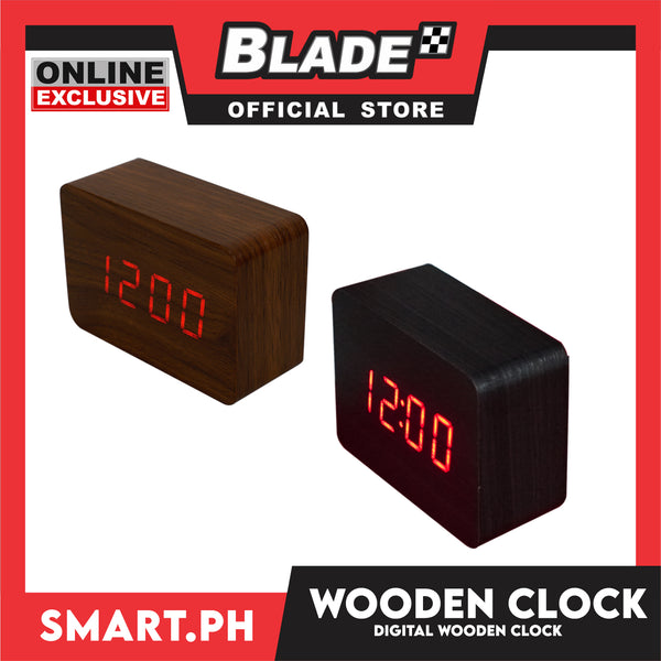 Gifts Digital Wooden Clock Led Light (Assorted Colors)