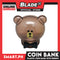 Gifts Coin Bank Bear Bowknot AP1471 Assorted Colors