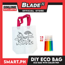 Gifts DIY Eco Bag 24cm With Color Pens And Diamonds (Assorted Designs)