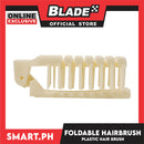 Disposable Foldable Hair Brush Comb (Off white) Personal Hair Care