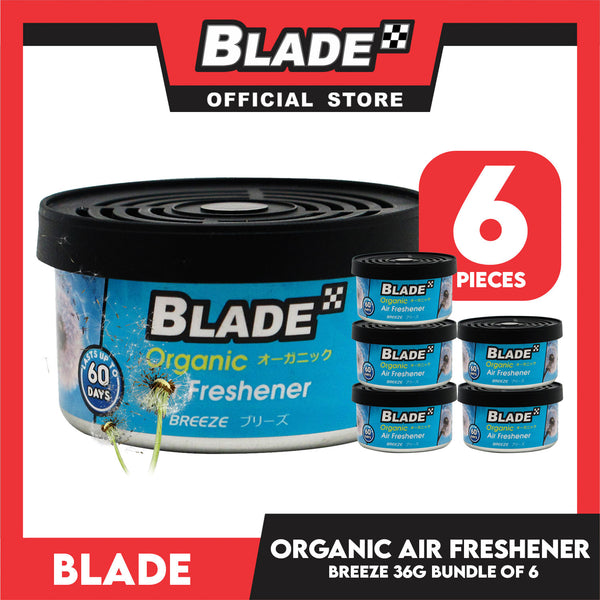 6pcs Blade Organic Air Freshener Breeze 36g