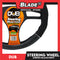 Dub Steering Wheel Cover AN8902 (Black/Grey) for Toyota, Mitsubishi, Honda, Hyundai, Ford, Nissan, Suzuki, Isuzu, Kia, MG and more