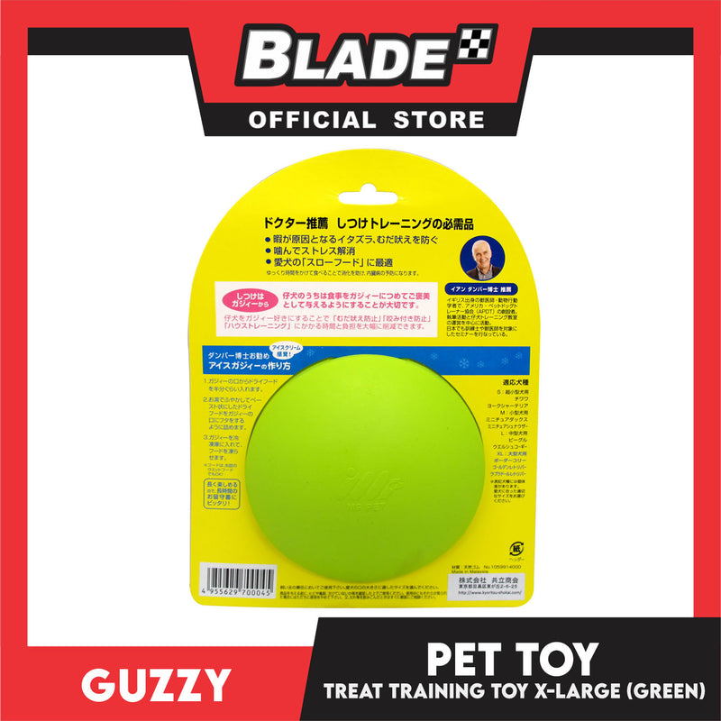 Guzzy Treasure Adult Regular Training Toy, Green Color (XL) Mixing Training, Play And Snack Time Dog Treat, Dog Toy