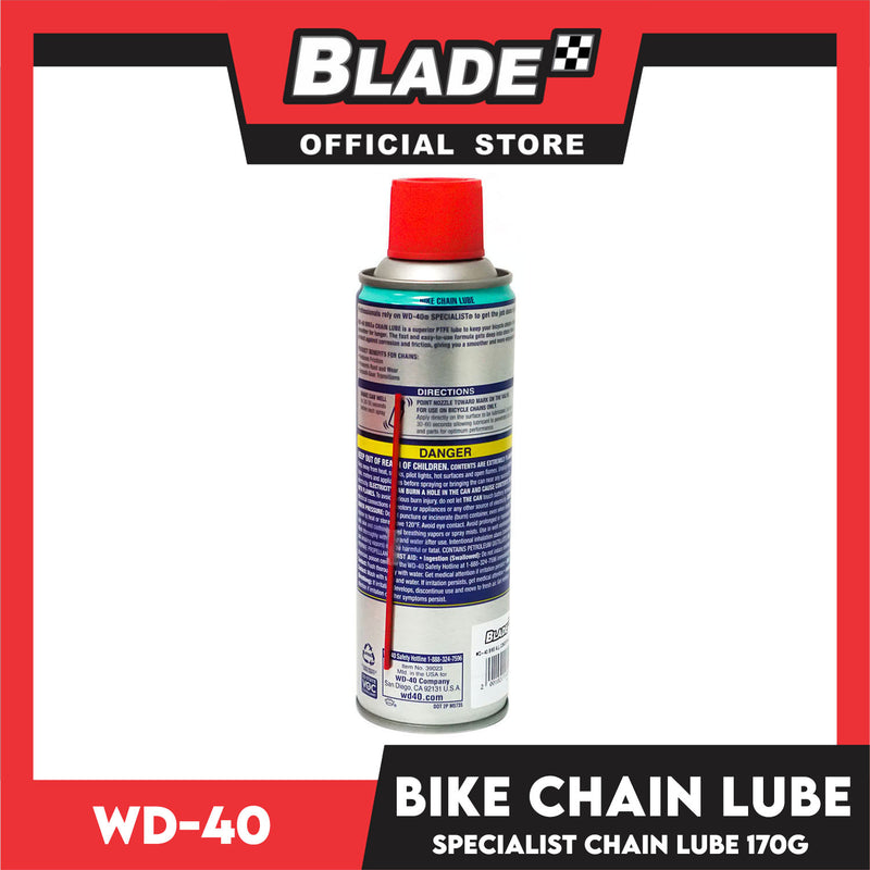 WD-40 Bike Chain Lube 6oz Superior PTFE Lube to Keep Your Bicycle Chains Running Smoother for Longer