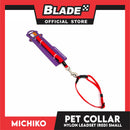 Michiko Nylon Collar Lead Set Red (Small) Dog Pet Collar