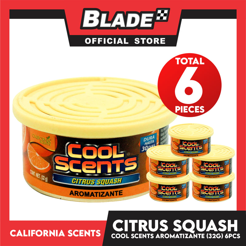 6pcs California Scents CLS-036 Cool Scent 32g (Citrus Squash)
