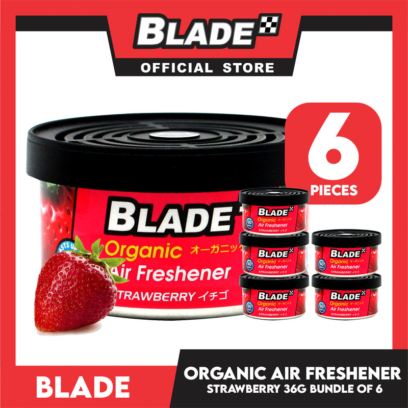 6pcs Blade Organic Air Freshener Strawberry 36g