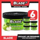 6pcs Blade Organic Air Freshener Apple 36g
