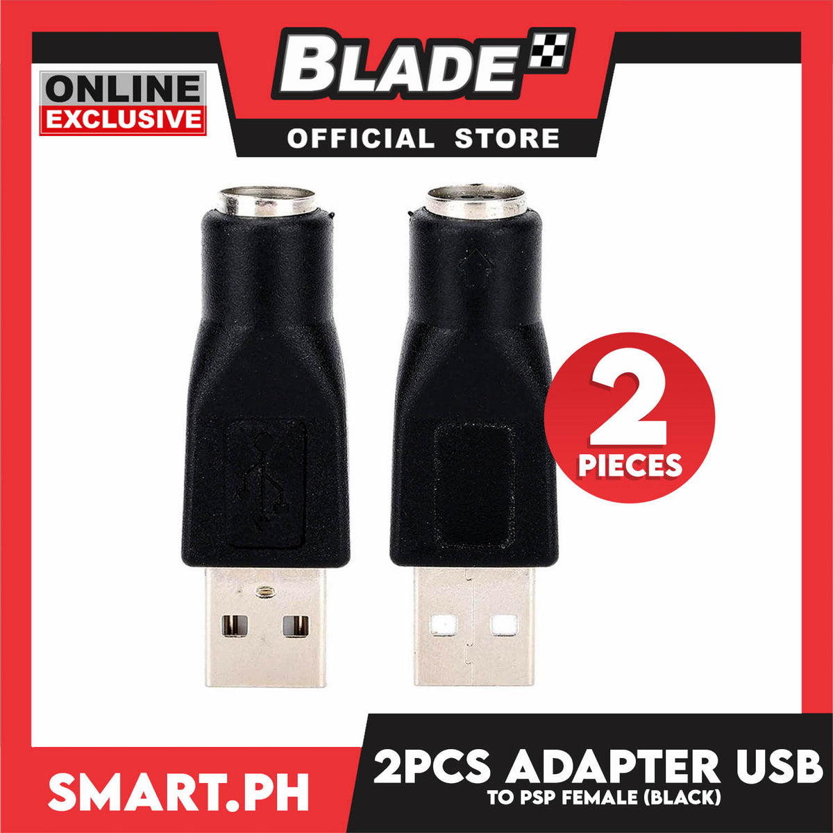 2Pcs USB Male to for PS/2 Female Adapter Converter for Keyboard Mouse with PS/2 Interface