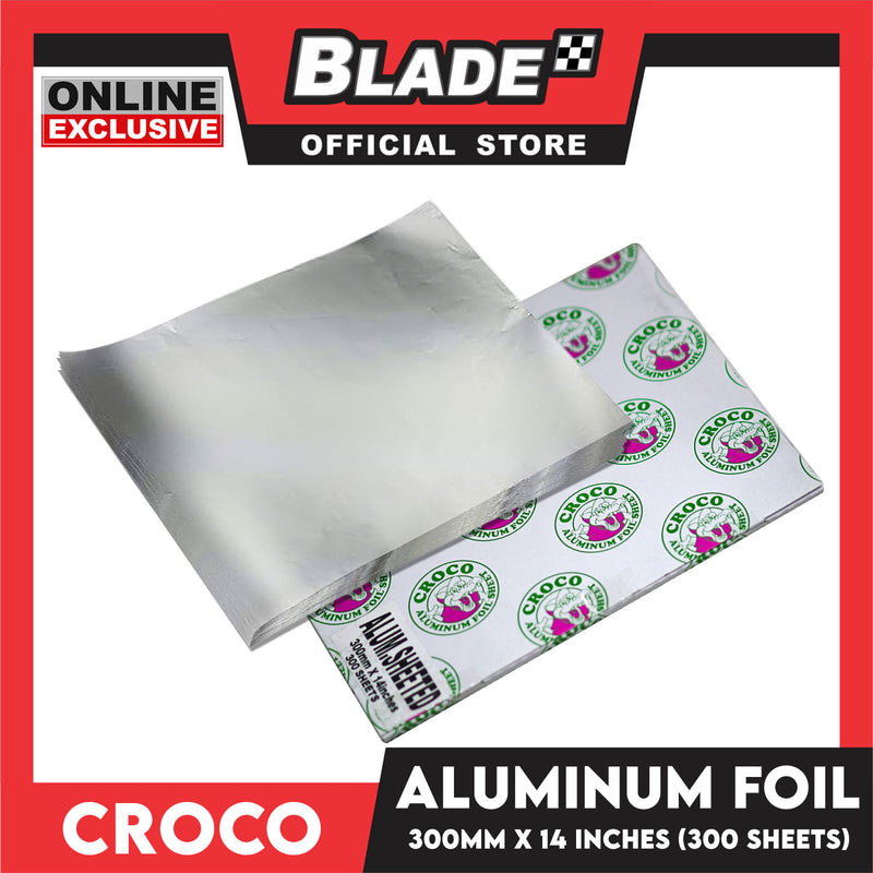 Croco Sheeted Aluminum Foil 300 Sheets 30cm x14''