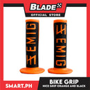 Nice Grip Bike Handle Rubber Grip (Orange/Black)