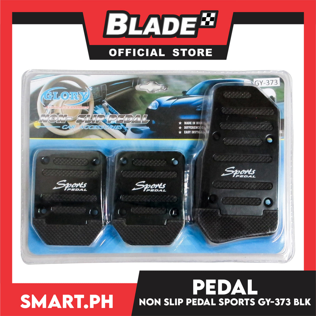 Pedal Pad Non-Slip Pedal Manual Transmission  Sports Pedal GY/CS-373 (Black)