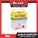 3M Futuro Compression Basics Elastic Knit Ankle Support 1pc. (Large) Helps Provide Support To Injured Or Weak Ankles